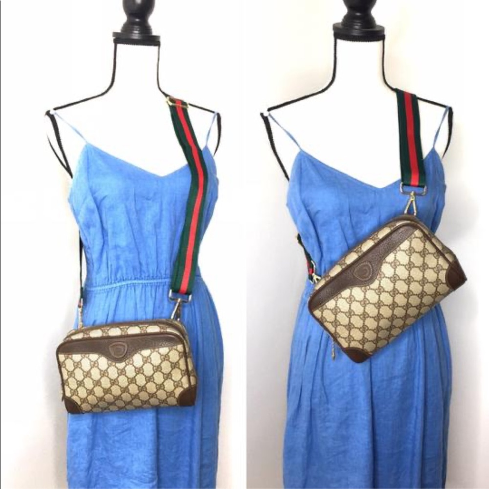 Authentic Gucci brown monogram coated canvas crossbody bag - Picture 2 of 16